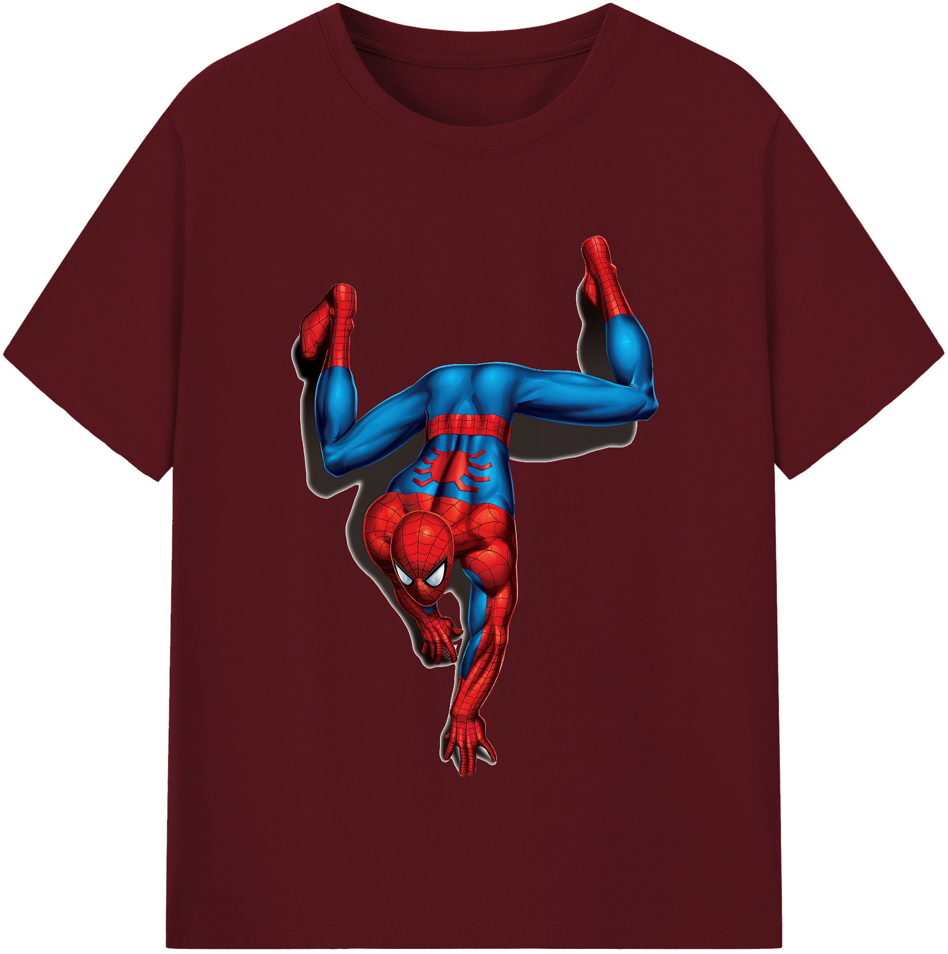 （画像用） Spider Man スパイダーマン 綿100％半袖Tシャツ（フロントプリント）